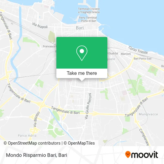 Mondo Risparmio Bari map