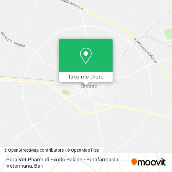 Para Vet Pharm di Exotic Palace - Parafarmacia Veterinaria map