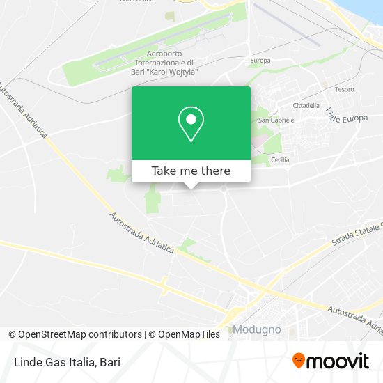 Linde Gas Italia map