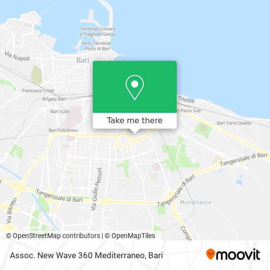 Assoc. New Wave 360 Mediterraneo map