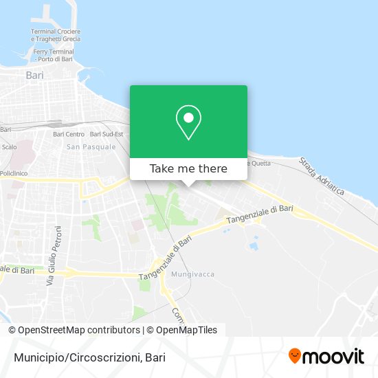 Municipio/Circoscrizioni map