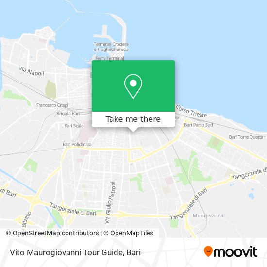 Vito Maurogiovanni Tour Guide map