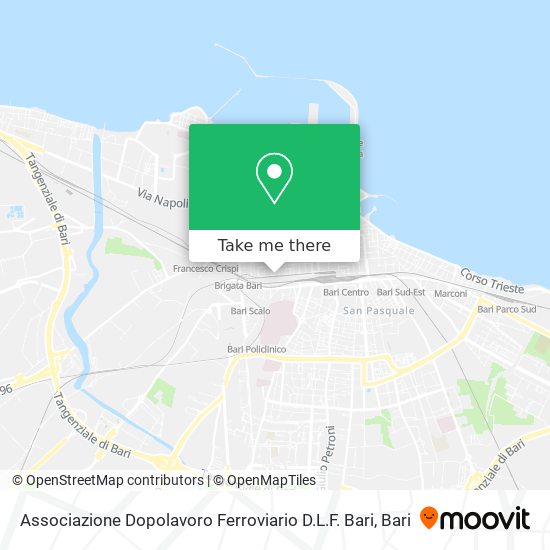 Associazione Dopolavoro Ferroviario D.L.F. Bari map