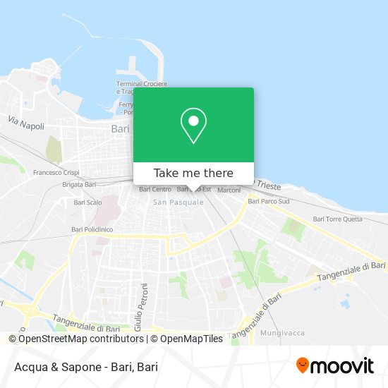Acqua & Sapone - Bari map
