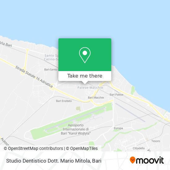 Studio Dentistico Dott. Mario Mitola map
