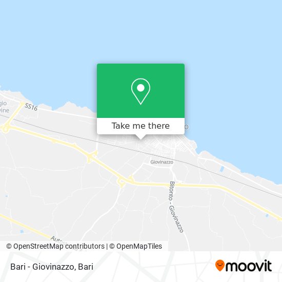 Bari - Giovinazzo map