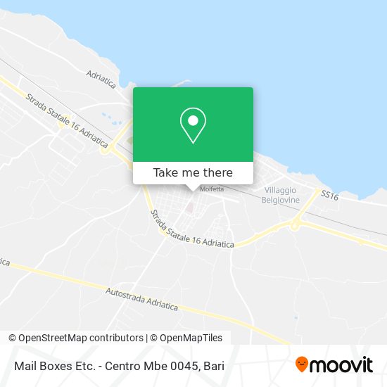 Mail Boxes Etc. - Centro Mbe 0045 map