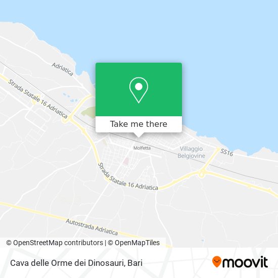 Cava delle Orme dei Dinosauri map