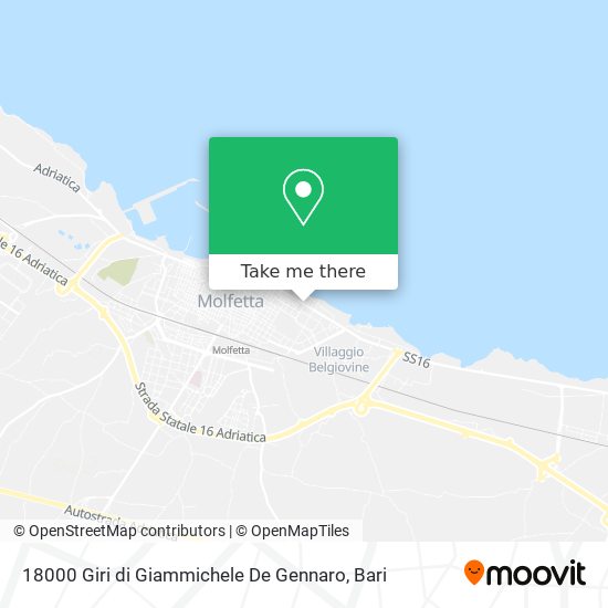 18000 Giri di Giammichele De Gennaro map