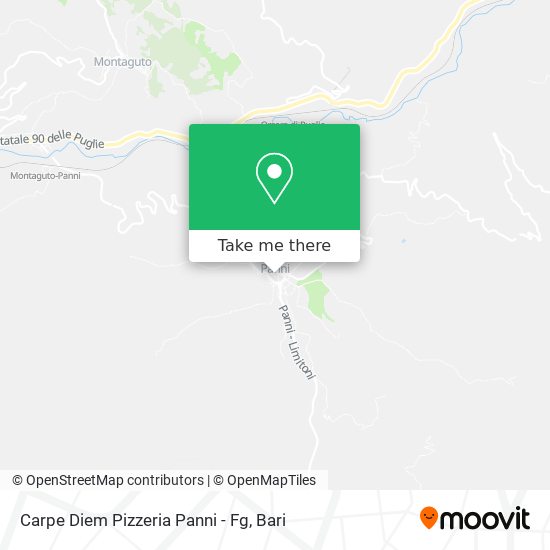 Carpe Diem Pizzeria Panni - Fg map