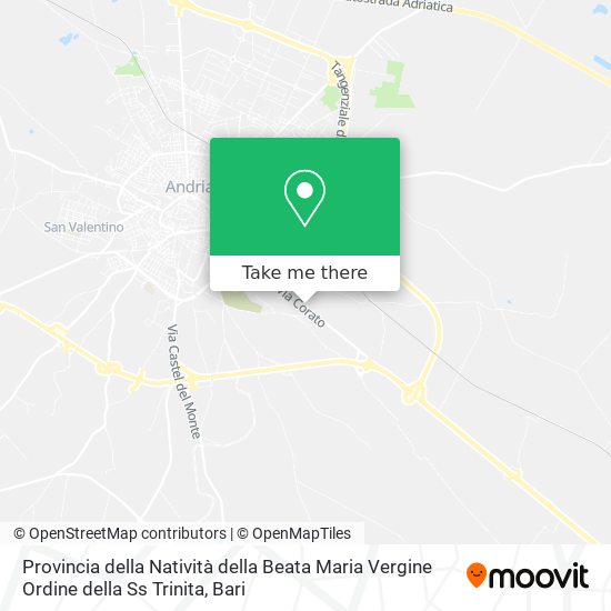 Provincia della Natività della Beata Maria Vergine Ordine della Ss Trinita map