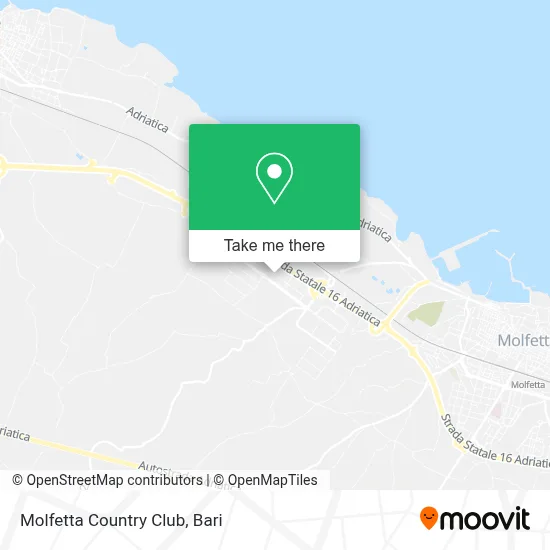 Molfetta Country Club map