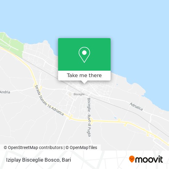 Iziplay Bisceglie Bosco map