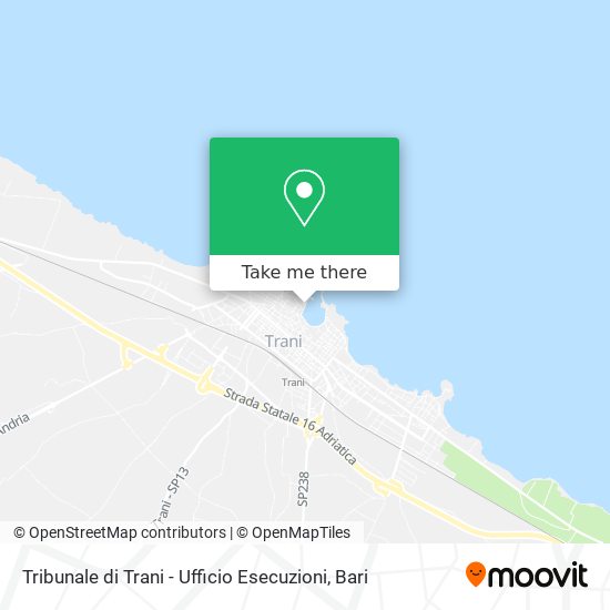 Tribunale di Trani - Ufficio Esecuzioni map