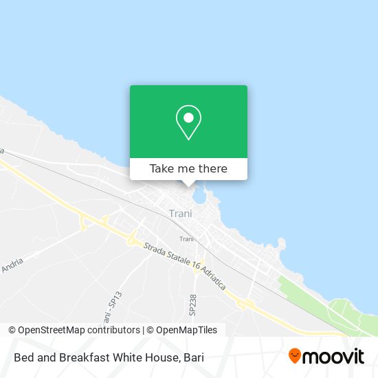 Bed and Breakfast White House map