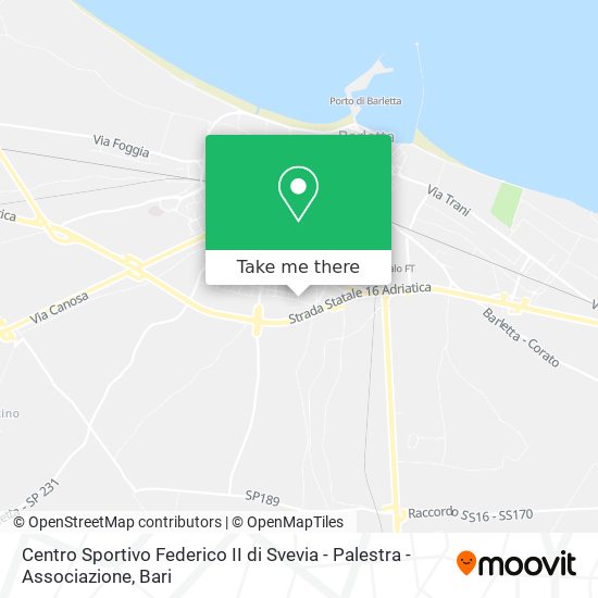 Centro Sportivo Federico II di Svevia - Palestra - Associazione map