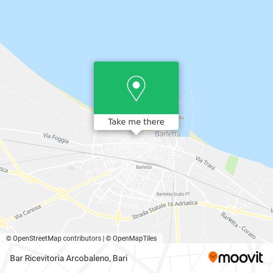 Bar Ricevitoria Arcobaleno map