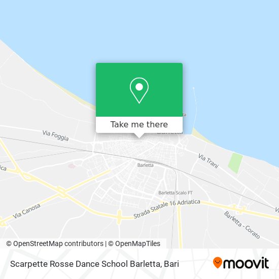 Scarpette Rosse Dance School Barletta map