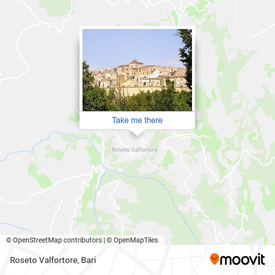 Roseto Valfortore map