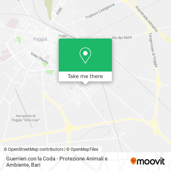 Guerrieri con la Coda - Protezione Animali e Ambiente map