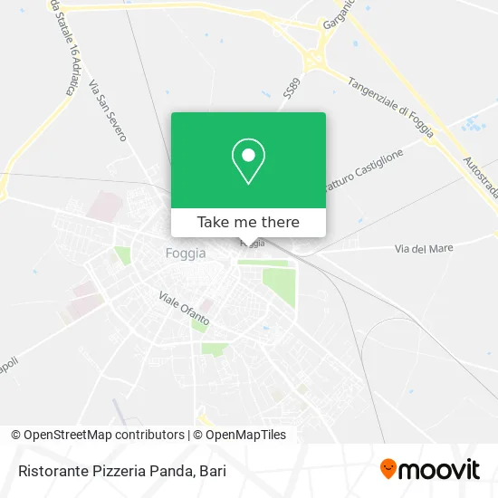 Panda Pizzeria Restaurant map