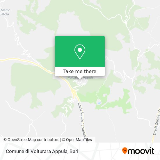 Comune di Volturara Appula map