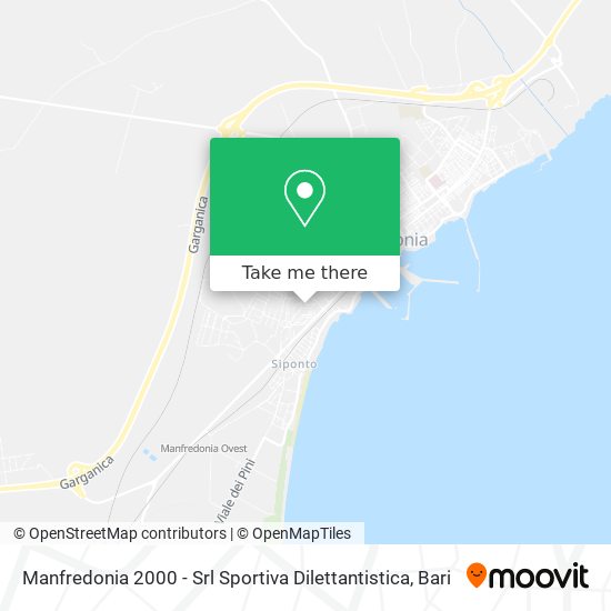 Manfredonia 2000 - Srl Sportiva Dilettantistica map