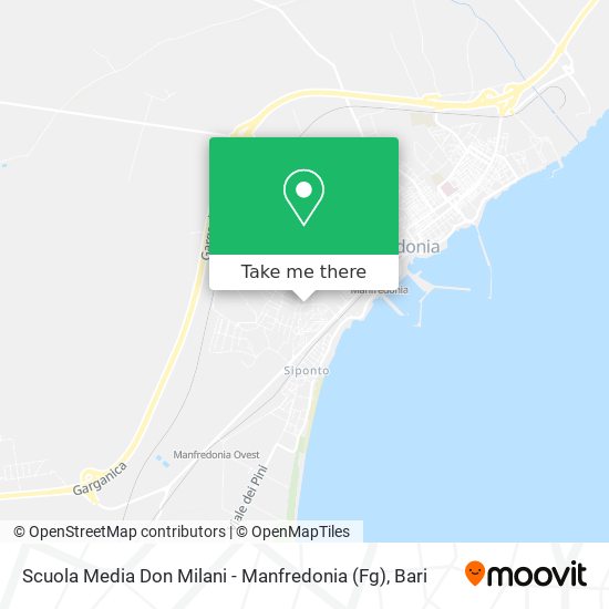 Scuola Media Don Milani - Manfredonia (Fg) map
