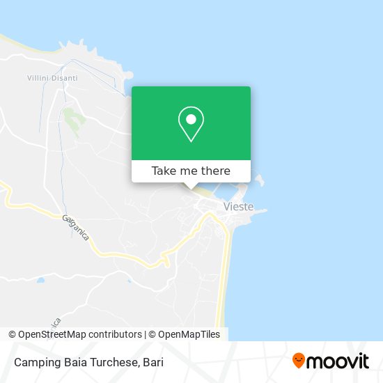 Camping Baia Turchese map