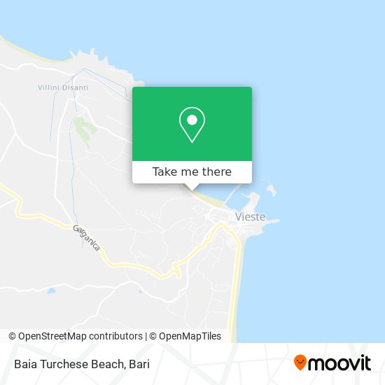 Baia Turchese Beach map