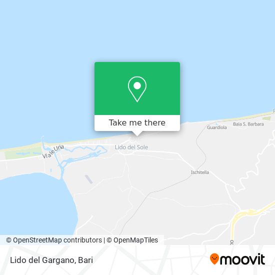 Lido del Gargano map