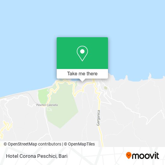 Hotel Corona Peschici map