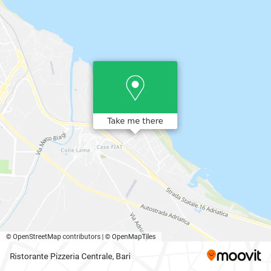 Central Restaurant and Pizzeria map