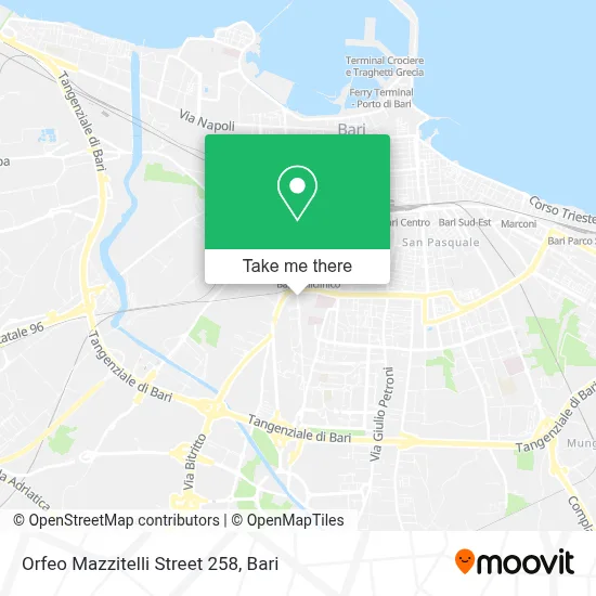 Orfeo Mazzitelli Street 258 map