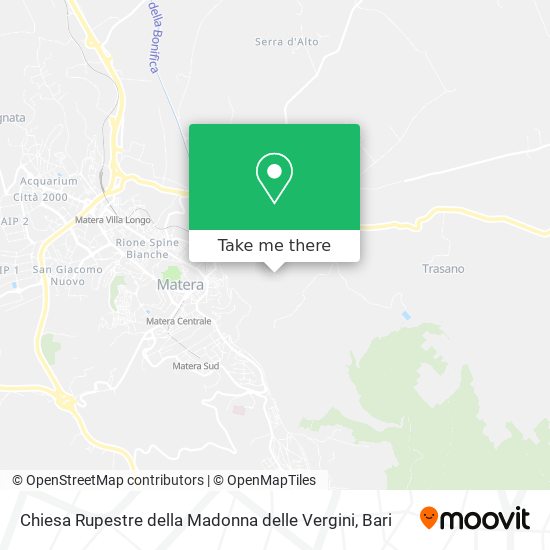 Chiesa Rupestre della Madonna delle Vergini map