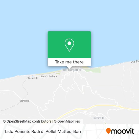 Lido Ponente Rodi di Pollet Matteo map