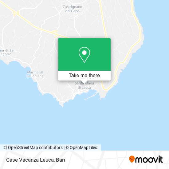 Case Vacanza Leuca map