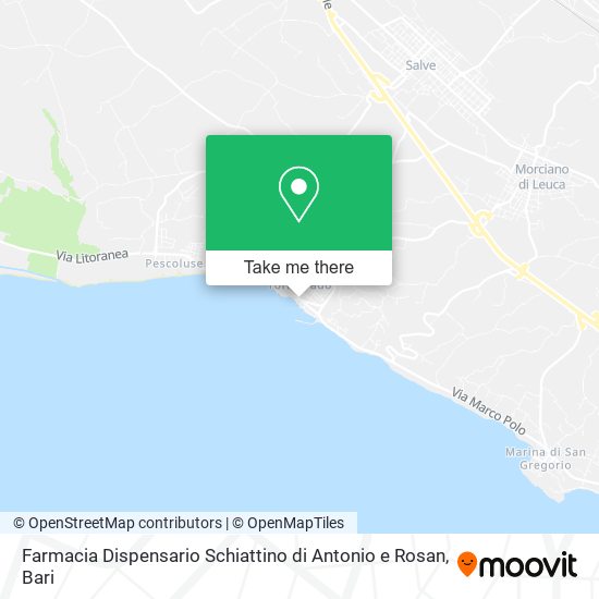 Farmacia Dispensario Schiattino di Antonio e Rosan map