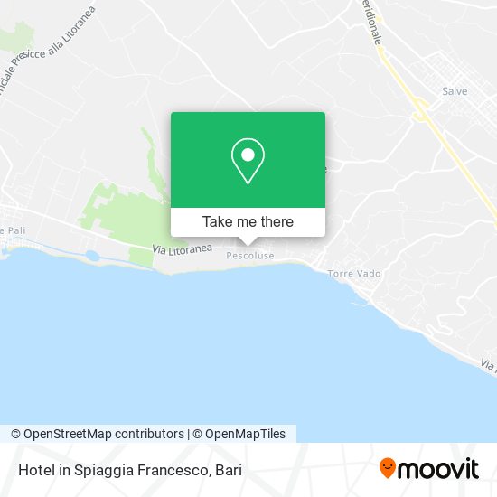 Hotel in Spiaggia Francesco map