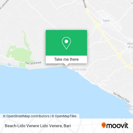 Beach-Lido Venere Lido Venere map