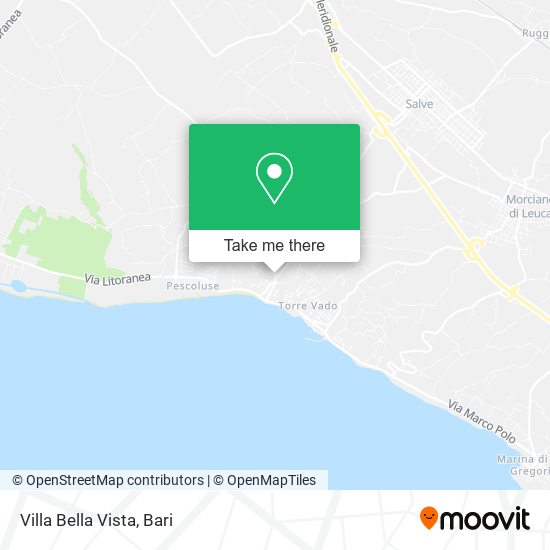 Villa Bella Vista map