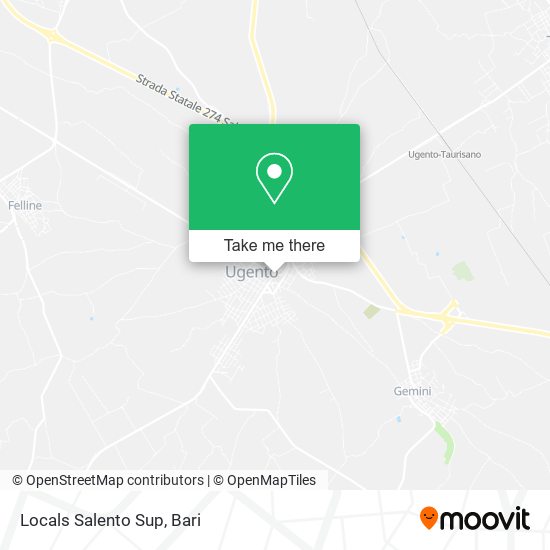 Locals Salento Sup map