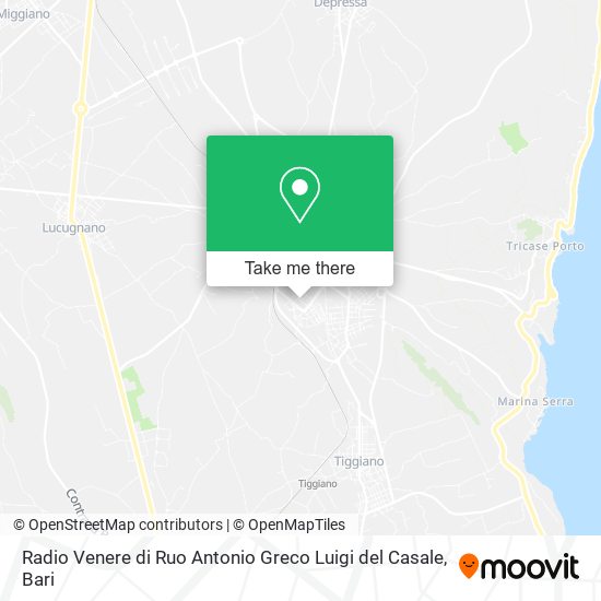 Radio Venere di Ruo Antonio Greco Luigi del Casale map