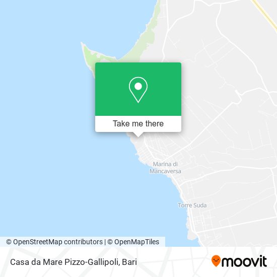 Casa da Mare Pizzo-Gallipoli map