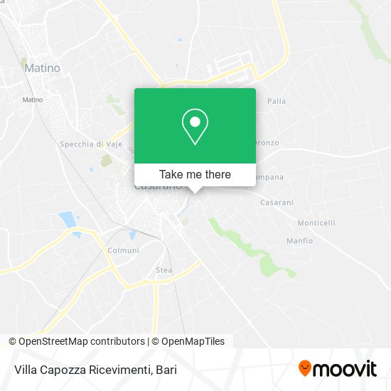 Villa Capozza Ricevimenti map