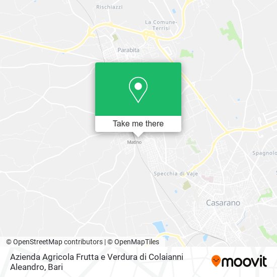 Azienda Agricola Frutta e Verdura di Colaianni Aleandro map