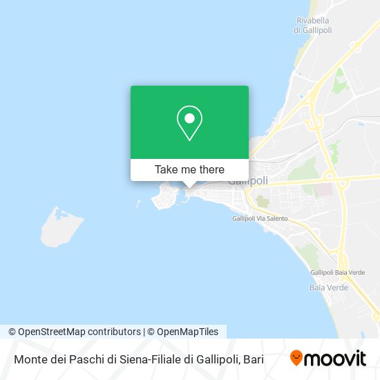 Monte dei Paschi di Siena-Filiale di Gallipoli map