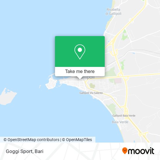 Goggi Sport map