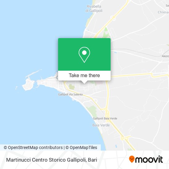 Martinucci Centro Storico Gallipoli map