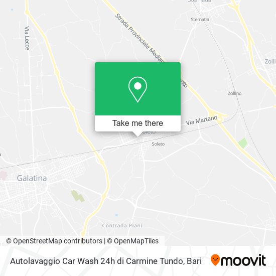 Autolavaggio Car Wash 24h di Carmine Tundo map